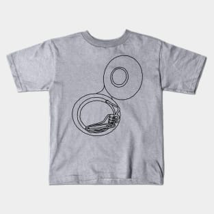 Rough Tuba Drawing Kids T-Shirt